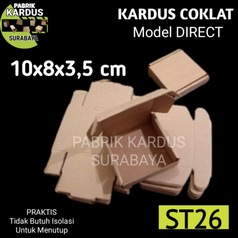 

KOFAK AKSESORIS ST-26 KARDUS COKLAT KADO GIFT BOX PACKING DOS SOUVENIR