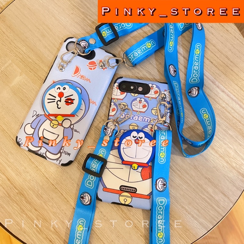 SOFT CASE XIAOMI REDMI 10/ 10A/ 10C/ 9C/ 9A/ 9T/ REDMI 8/ 8A/ 8A PRO/ SOFT CASE KARAKTER PLUS GANTUNGAN TALI SLEMPANG + POP SOCKET/ MOTIF DORAEMON HELLOKITTY KEROPPI MICKEY MINNIE STITCH / BISA COD