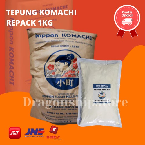 

Tepung Komachi / Terigu Jepang Protein Tinggi 1Kg