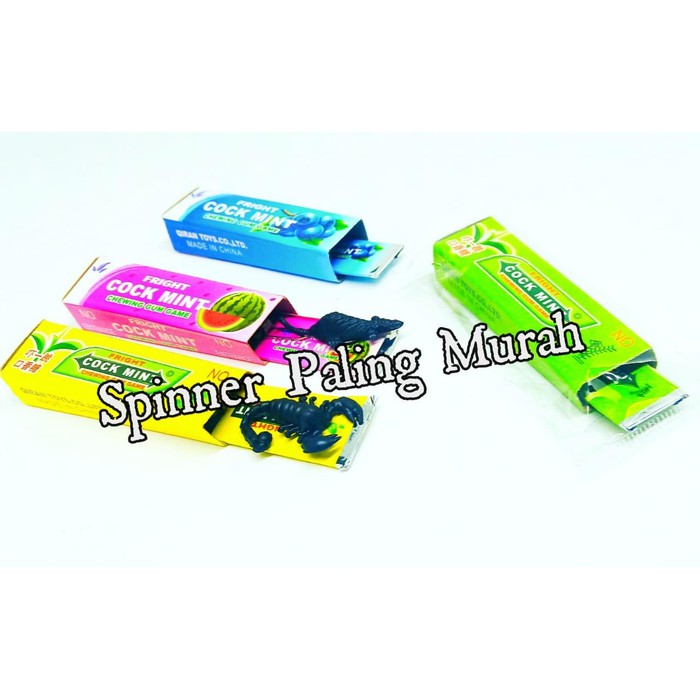 Permen Karet Prank Kecoa Mainan Usil Jahil Jadul Fight Cock Mint