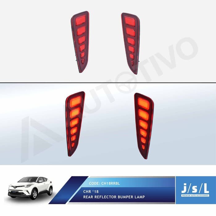 Lampu Reflektor Bumper Belakang CHR