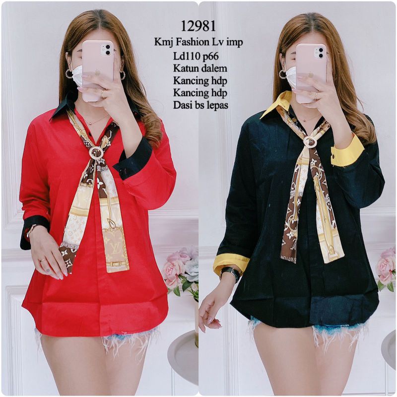 Kemeja Fashion LV Import