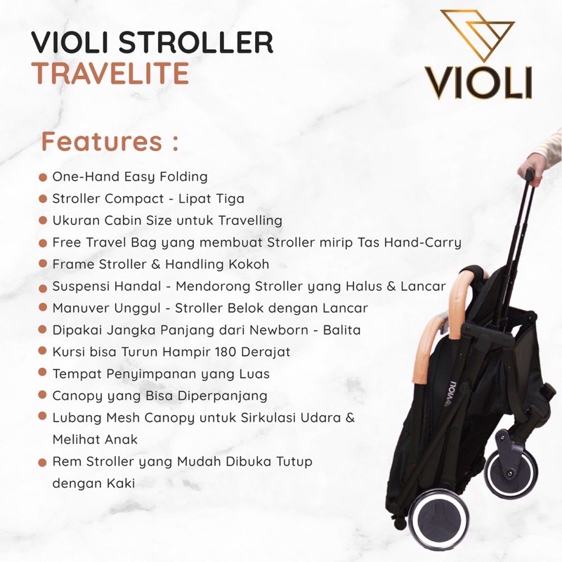 VIOLI TRAVELITE Stroller/KERETA DORONG BAYI