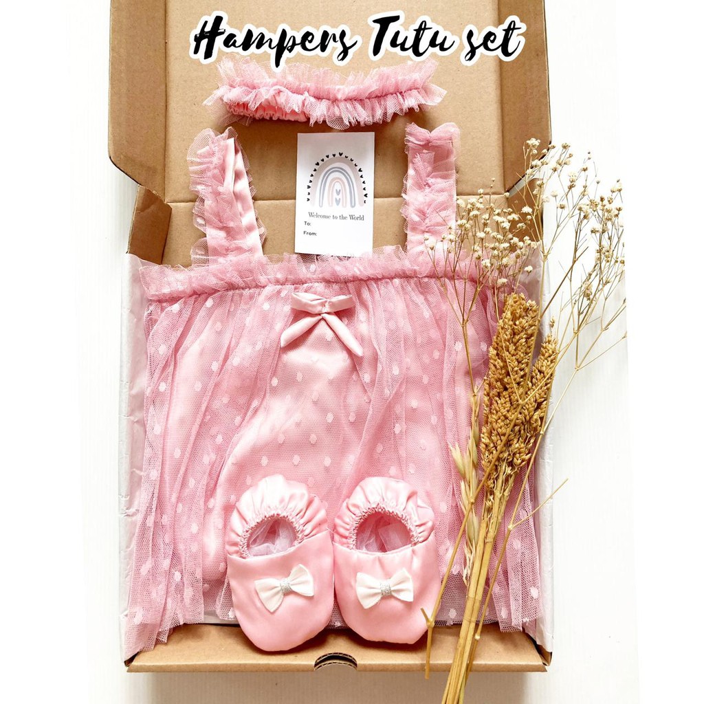 HAMPERS KADO LAHIRAN GIFTSET CASSANDRA /AIKO EUNJI JUMPER sepatu baju SET bayi anak perempuan cewek lucu murah