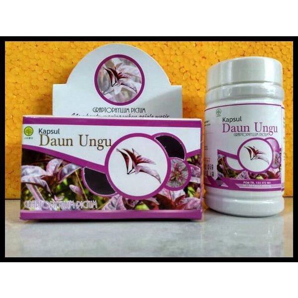 [COD] Kapsul Daun Ungu Solusi Mengatasi Nyeri wasir dan Ambeien - 60 Kapsul Obat Herbal BPOM 100% Original