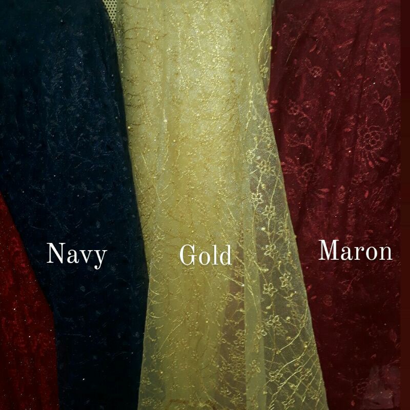 Tile mutiara/Bahan tile mutiara/Tulle mutiara/Bajan tile