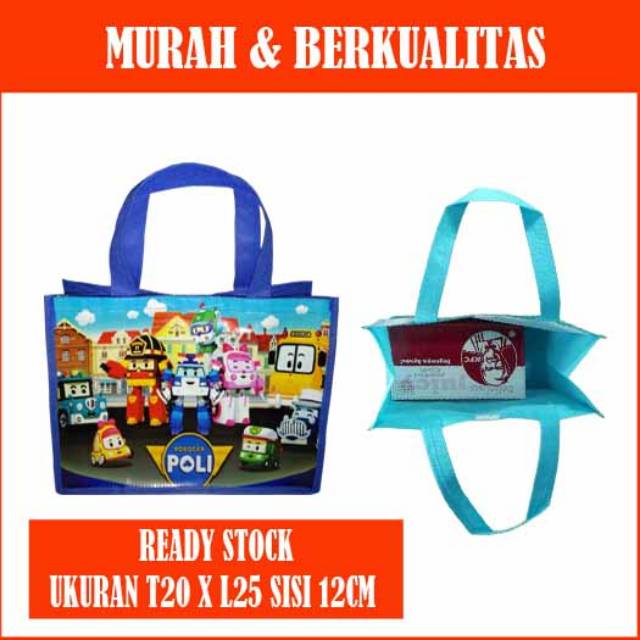 

Tas souvenir ultah robocar poli/goodie bag robocar poli