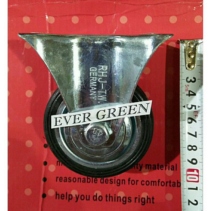 RODA CASTER 3 " Tidak Main - Mati - - Ban Roda for Troli Lemari Etalase Meja Gerobak Troly 3 inchi