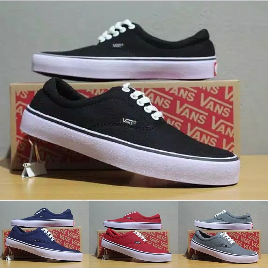 sepatu Vans old skool sepatu kasual pria wanita Sepatu Sneakers Vens Authentic Polos tanpa BOX