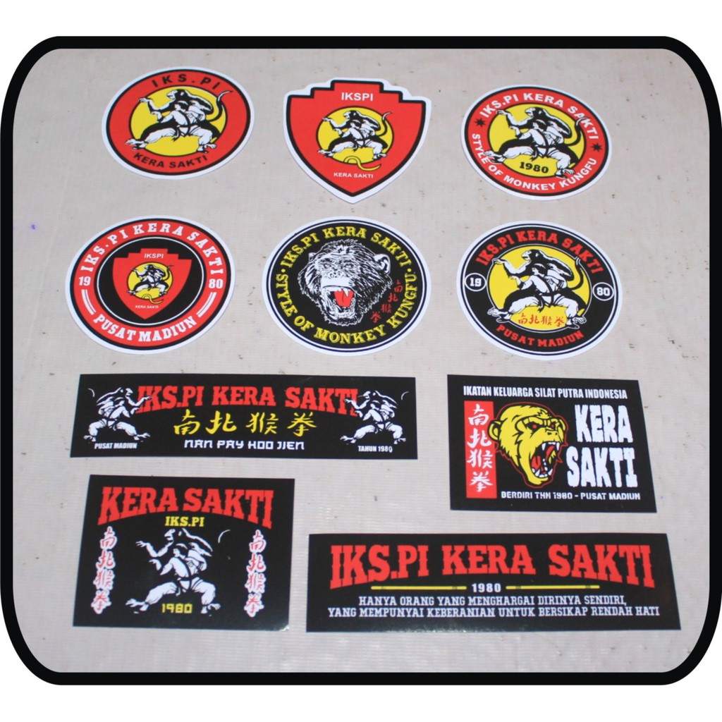 (WAJIB KTA) UKURAN BESAR STIKER IKSPI IKS KERA SAKTI VINYL SABLON MANUAL TAHAN AIR TIDAK PUDAR