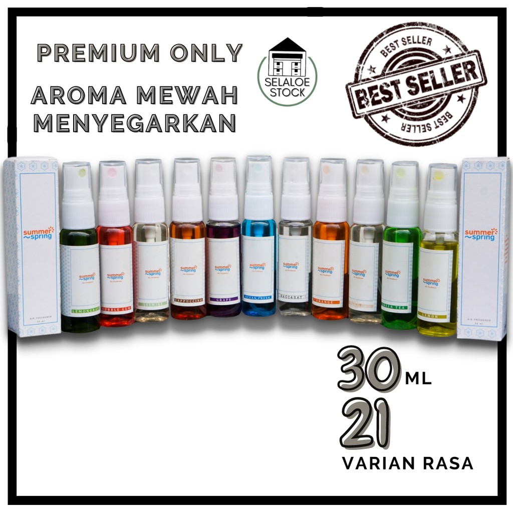 SUMMERSPRING PENGHARUM RUANGAN PARFUM MOBIL TOILET SPRAY KOPI BALI STELLA