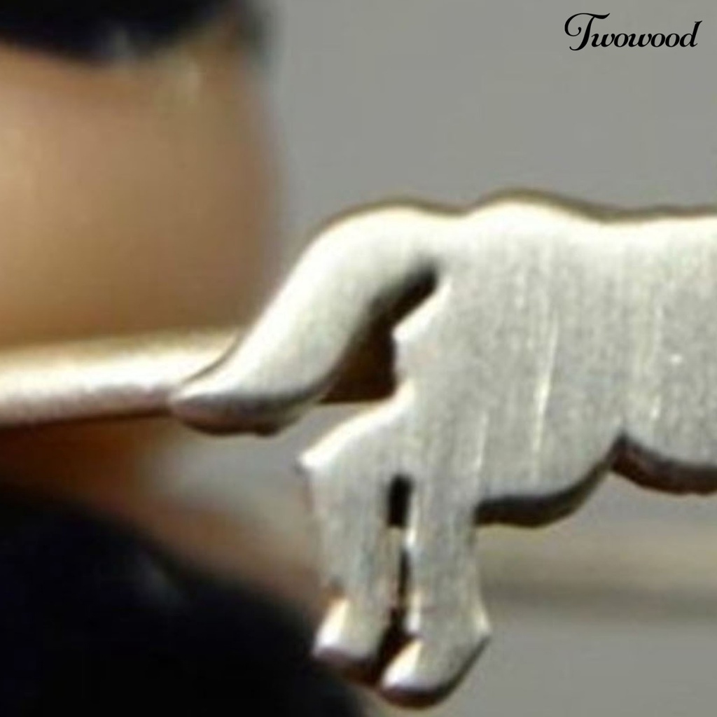 Twowood Finger Ring Horse Shape Exquisite Men All Match Fine Workmanship Ring Birthday Gift