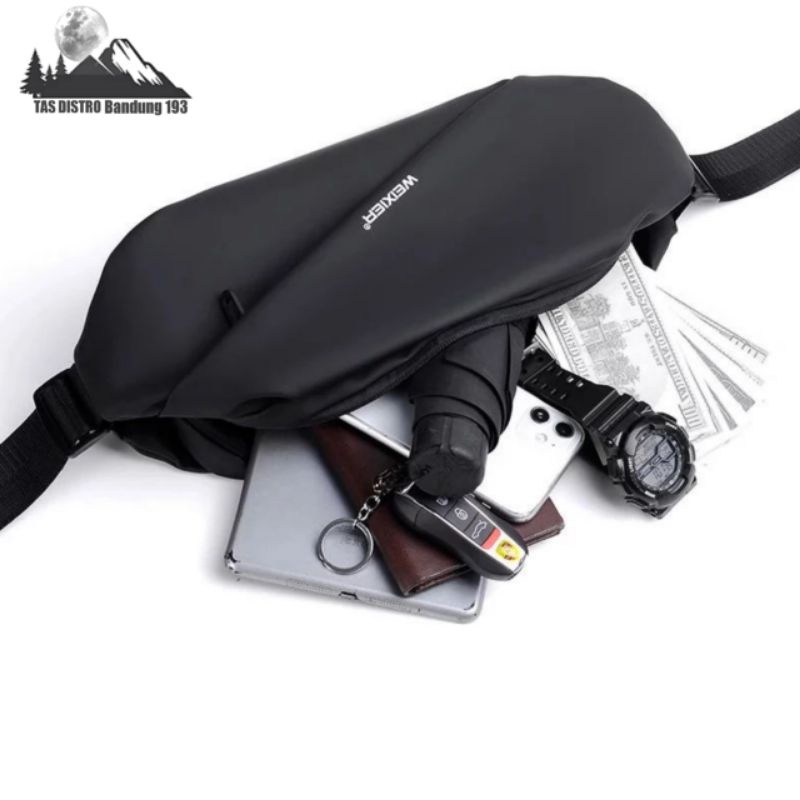 TERLARIS Tas Selempang Pria Wanita Bahan Premium Waterproof / Tas Waistbag Anti Air