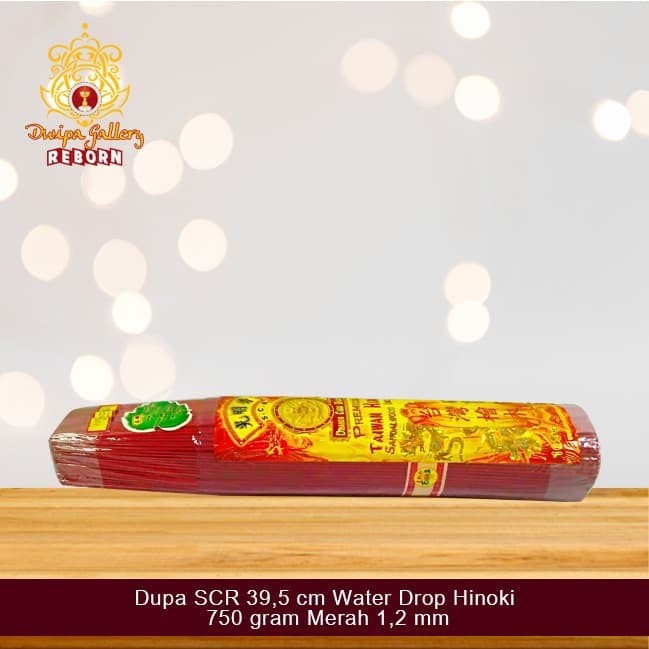 Dupa/ Hio wangi Harum SCR 39,5 cm Water Drop Hinoki 750 gram Merah