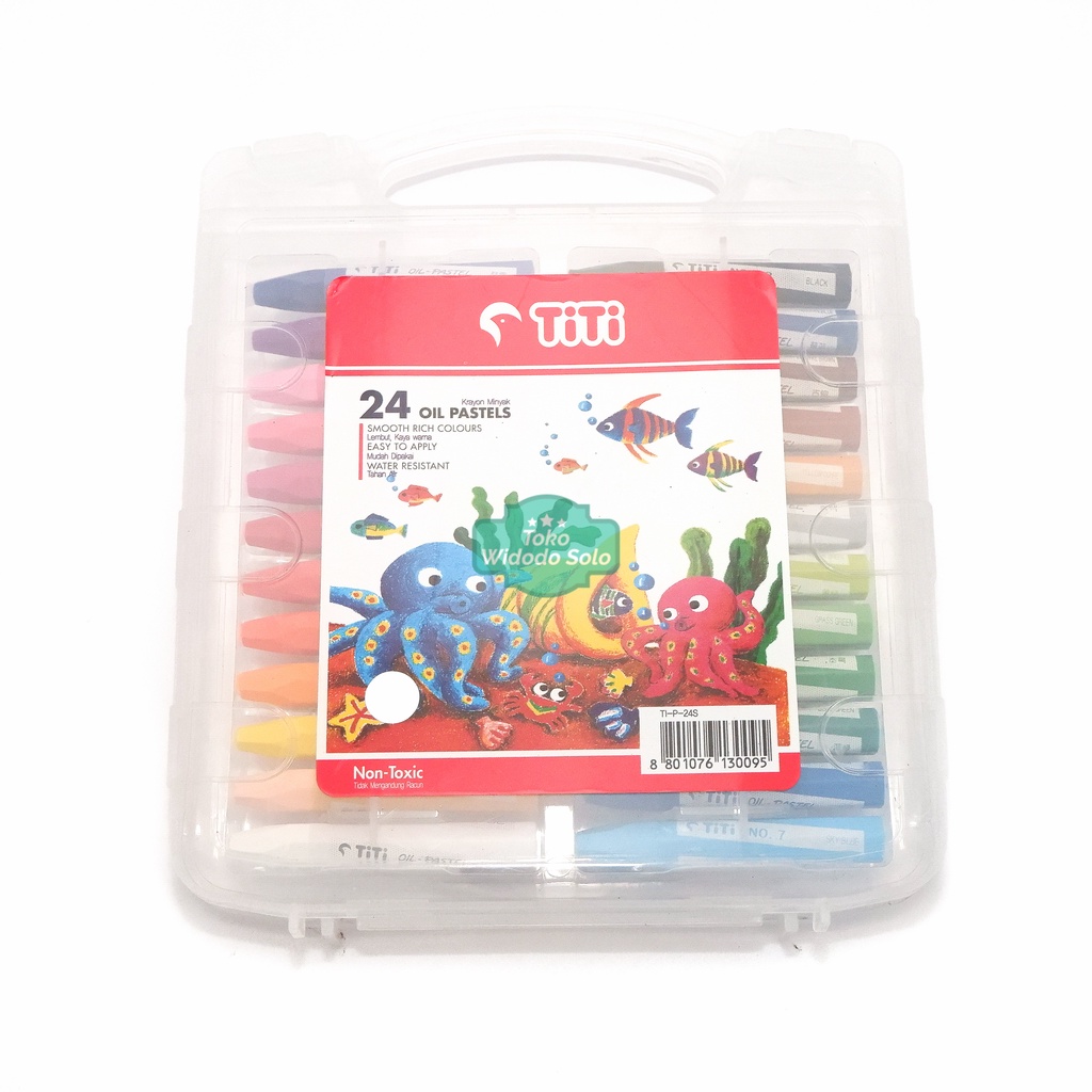 

Crayon Titi Joyko 24 Warna Oil Pastels 24 Colors TI P 24S Non Toxic - 1 Set