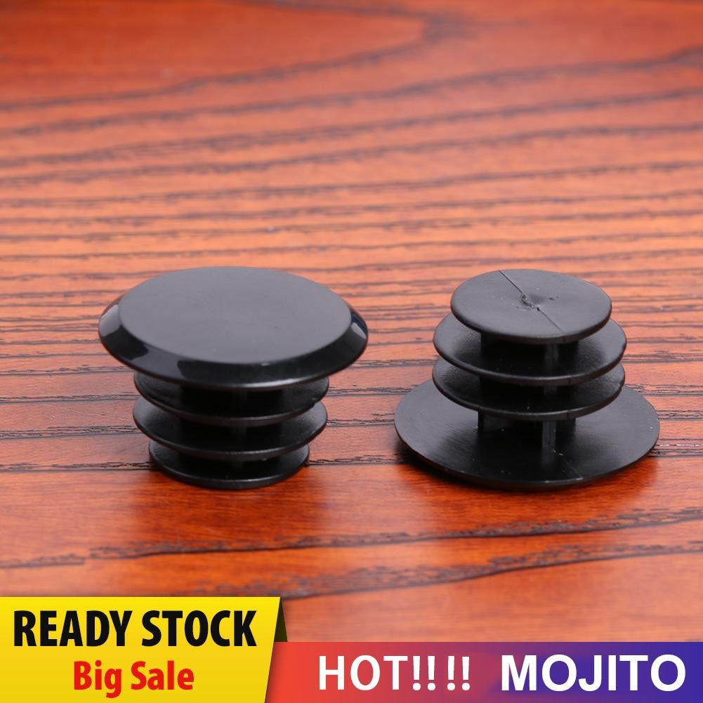 MOJITO 2pcs Bicycle Handlebar Plug Plastic Mountain Road Bike Grips End Cap Covers