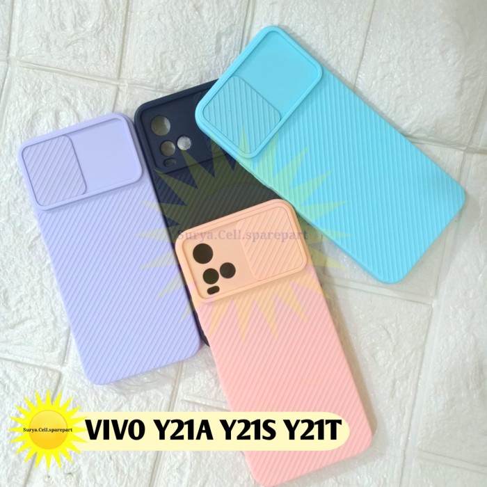 Softcase Slide Camera Protector Vivo Y21A Y21S Y21T - SC