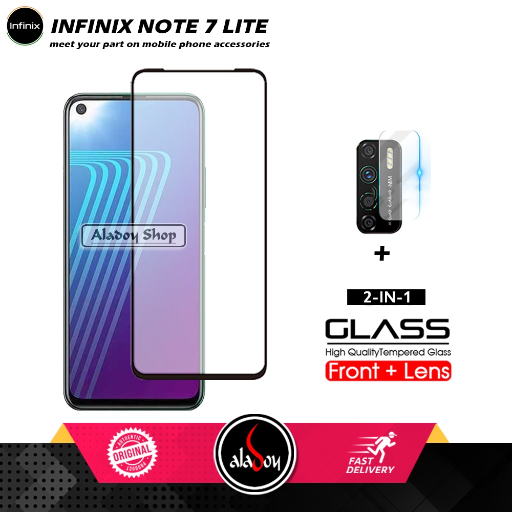 Tempered Glass Layar Infinix Note 7 Lite Free Tempered Glass Camera