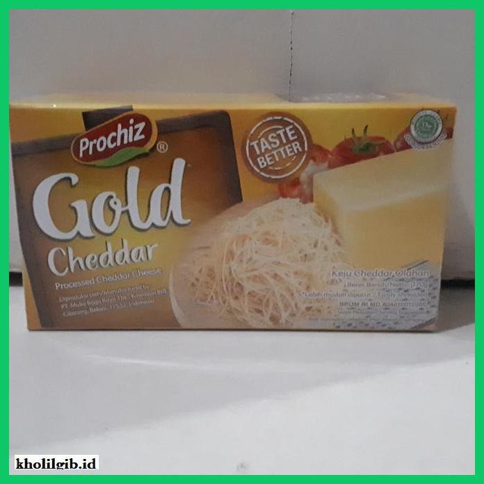 

Ujekujek- Keju Prochiz Gold 170Gr / Cheddar Cheese -Original.