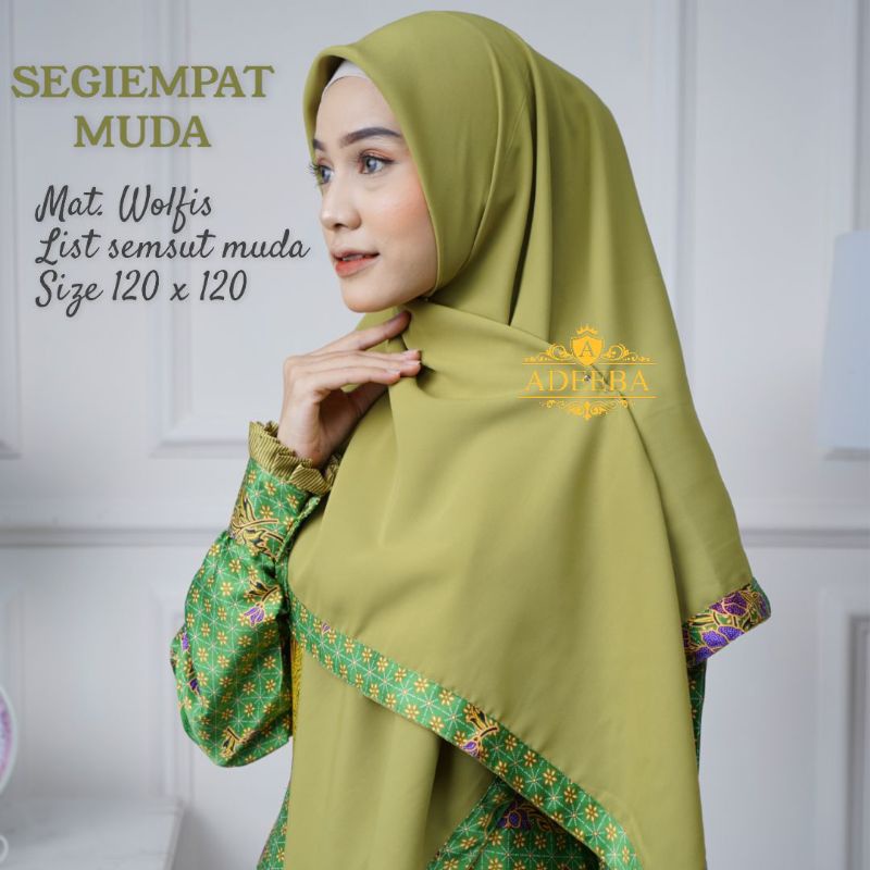 TERMURAH GAMIS MUSLIMAT NU (HIJAU MUDA)