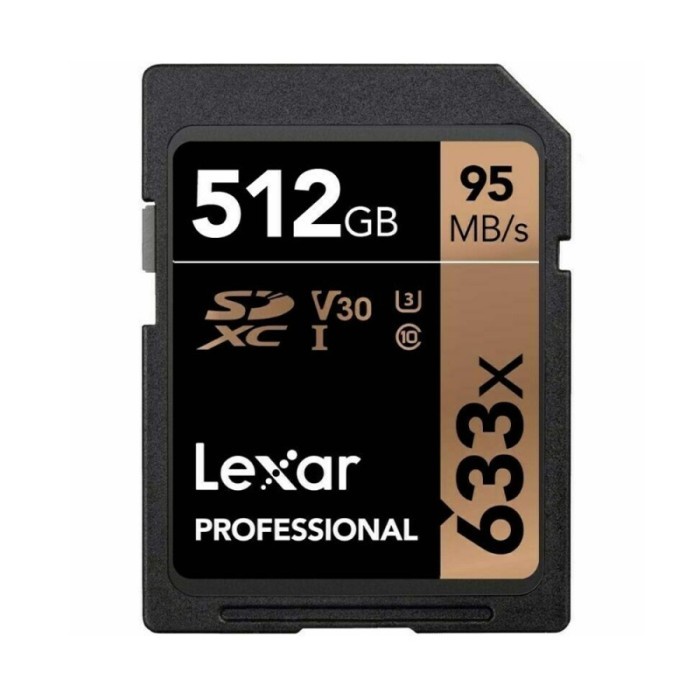 Lexar SD CARD SDHC Lexar 512GB Professional UHS-I SDHC Memory Card 633x