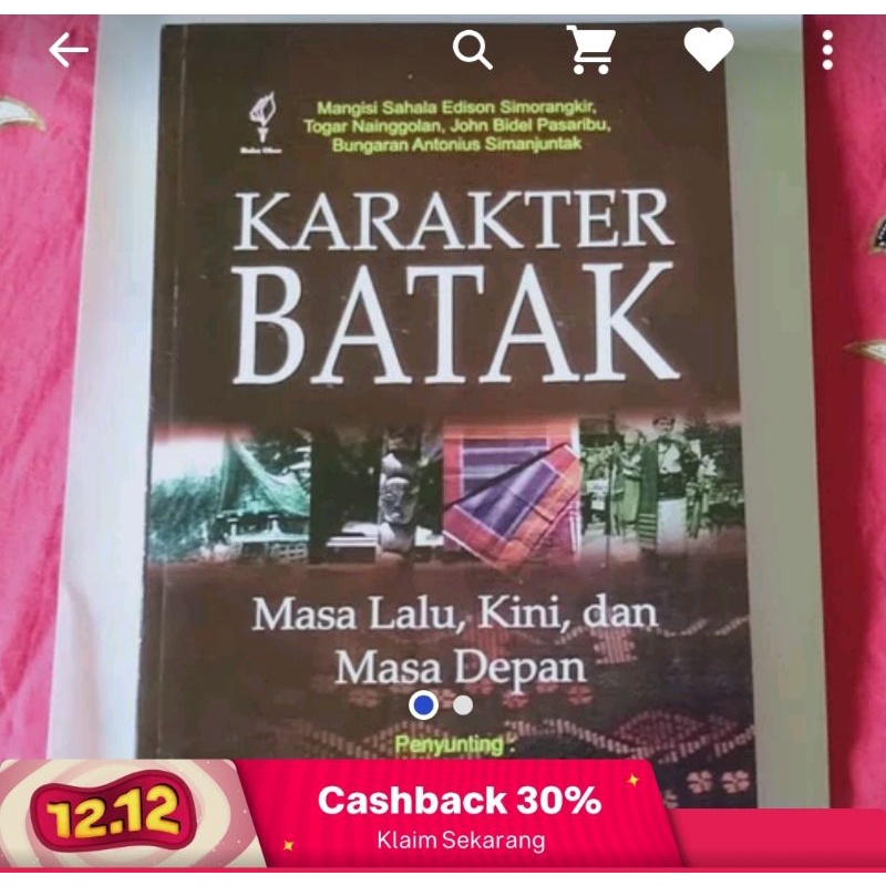 

Karakter Batak Toba Masalalu kini dan Masa depan