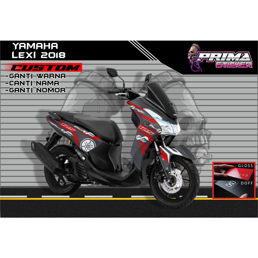Sticker Decal Yamaha Lexi FULL BODY,  sticker lexi