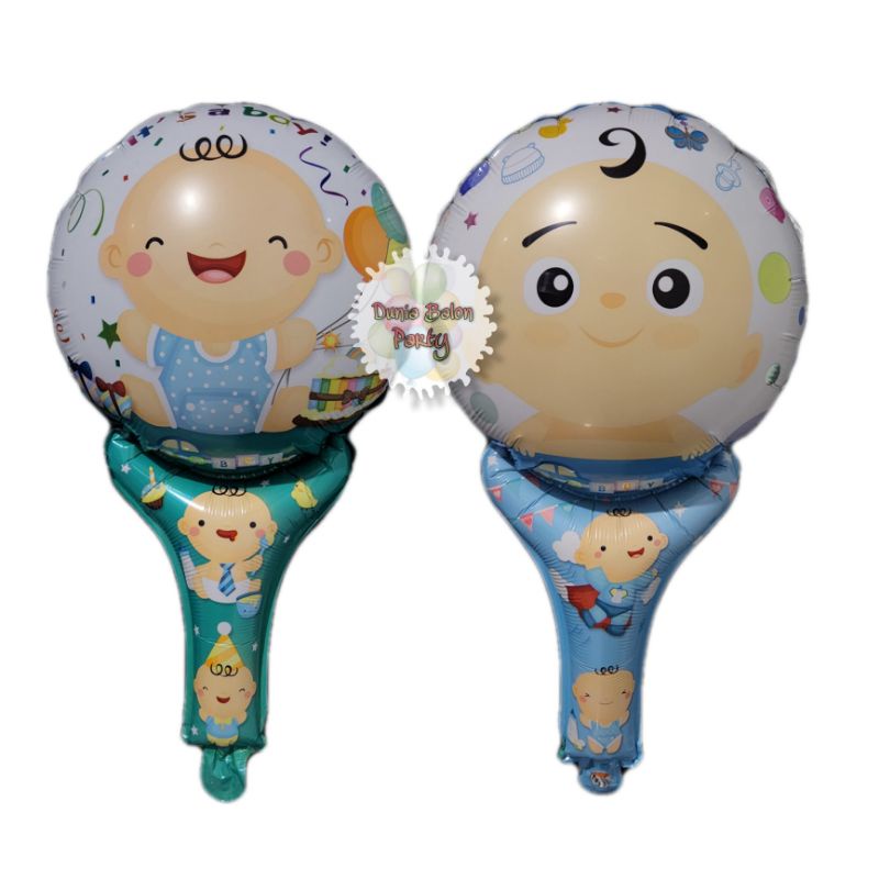 Balon Foil Pentung / Balon Tongkat Baby Boy