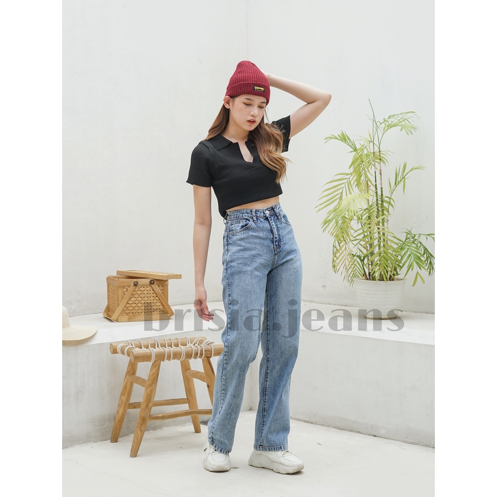 BRISIA JEANS - WENDY Boyfriend Cullote Jeans (Highwaist) - Limited Edition Size 27-33