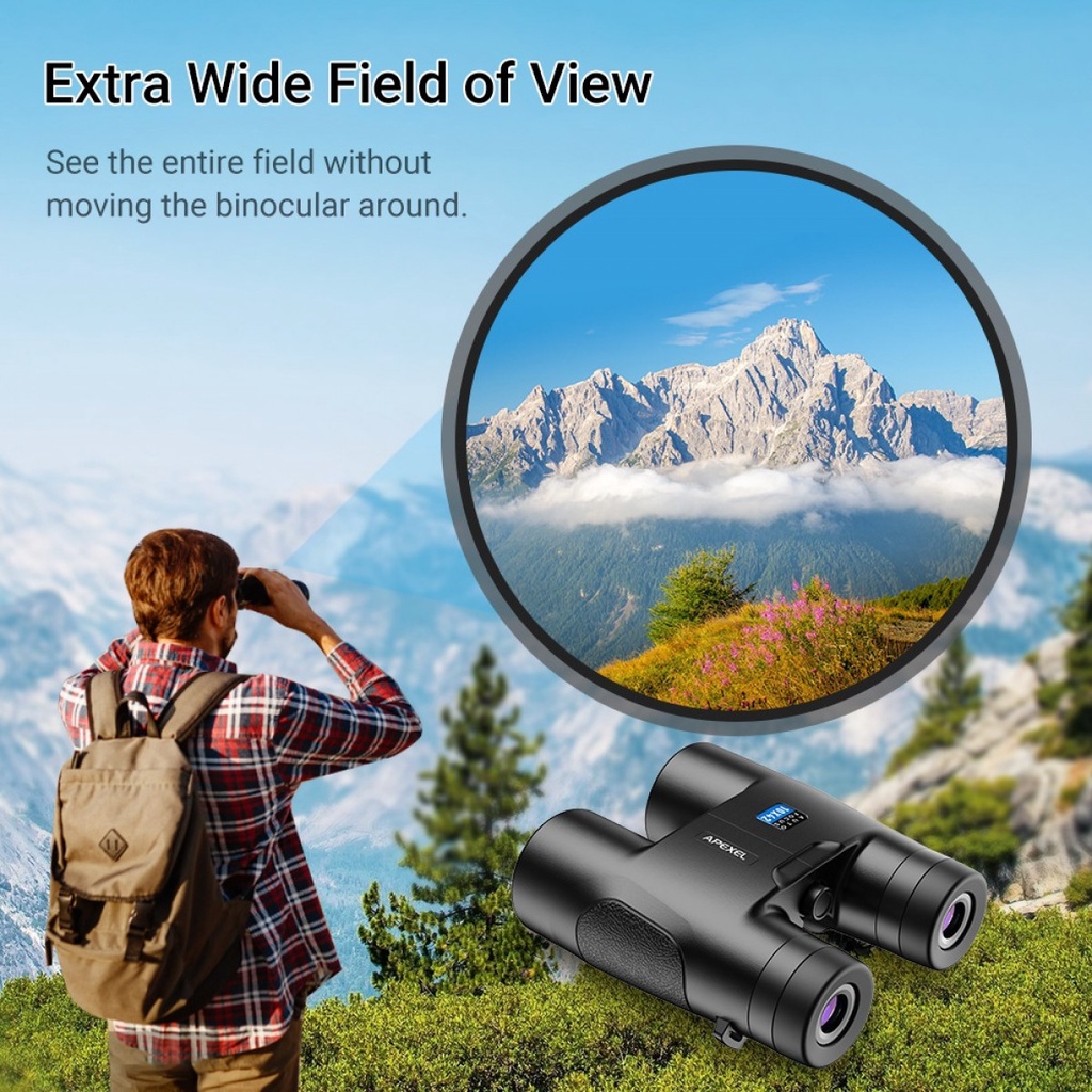 Teropong Binocular Fixed Focus HD Vision 10x42 Pengamatan Jauh Outdoor