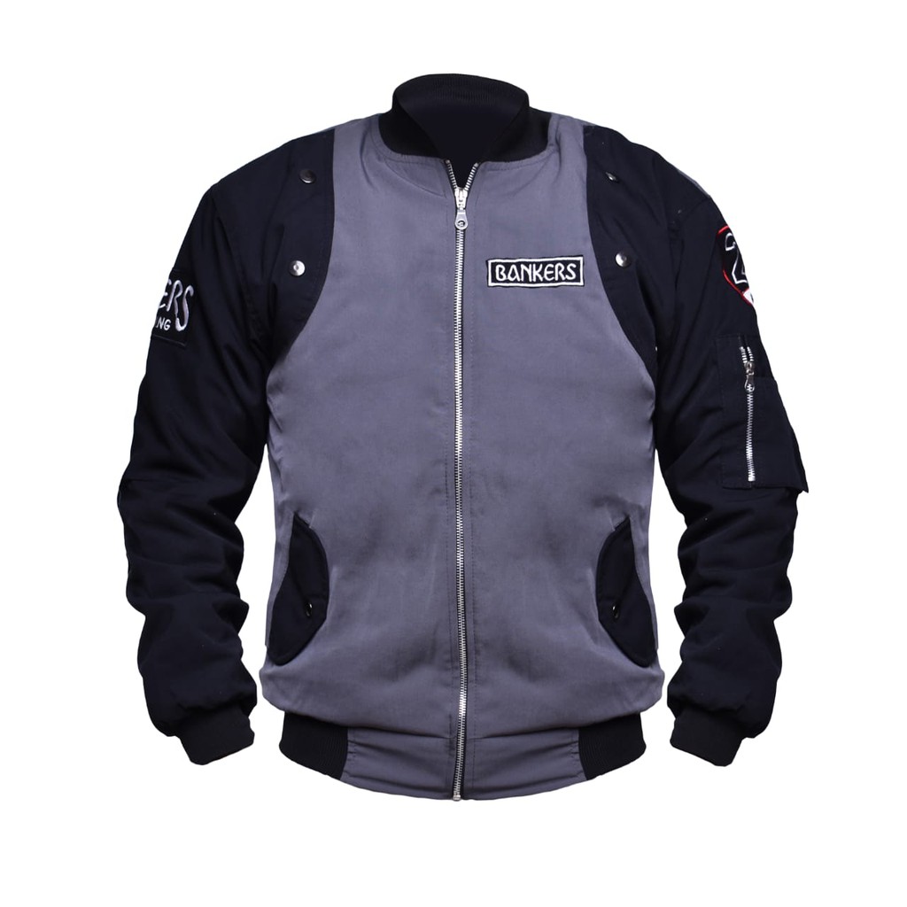 JAKET BOMBER PRIA - BKR 002 COWO COWOK JUMBO MURAH XXL ORIGINAL DISTRO MOTIF