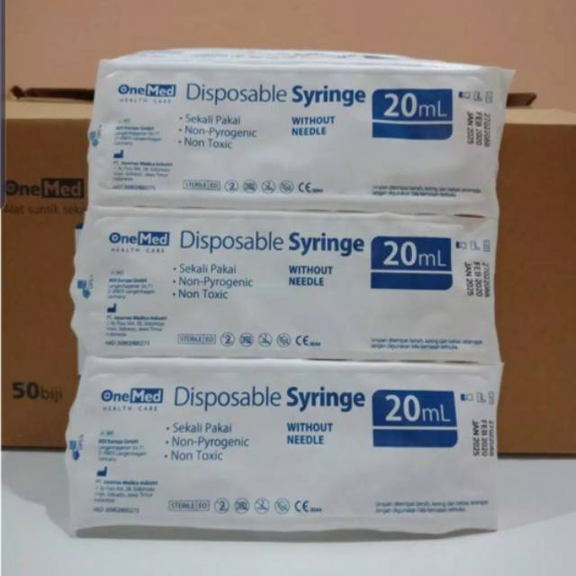 Spuit 20cc OneMed Syringe 20 cc One Med