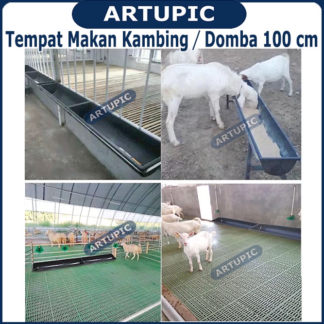 Tempat Makan Kambing KELIPATAN 10 PCS Talang Pakan Makan Minum Kambing Domba 100 cm Tempat Makan | Tempat Makan Minum Kambing Dombar 100 cm | Artupic