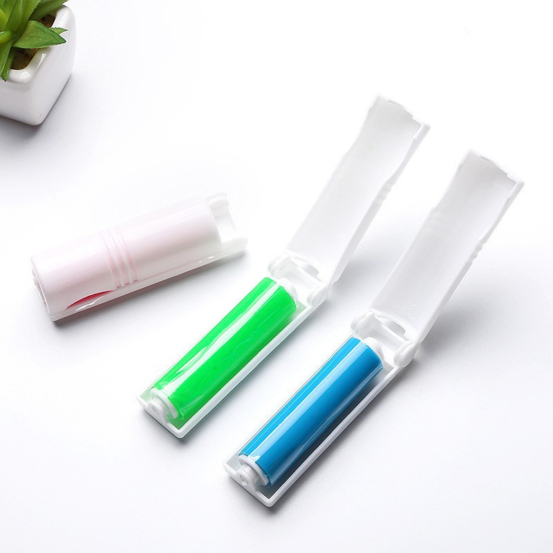 Hot Sale/Warna Random Mini Clothes Lint Rollers Cleaner/Roller Penghilang Bulu Portable Bisa Dicuci/Sikat Pembersih Bulu Hewan Peliharaan Pakaian