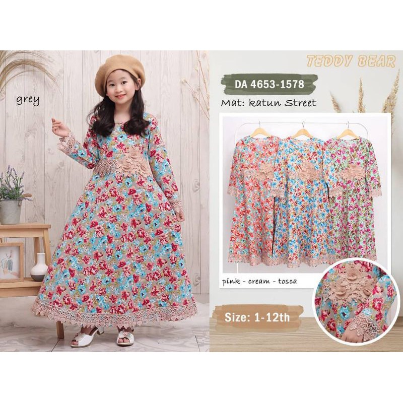Gamis Anak Teddy Bear Nina