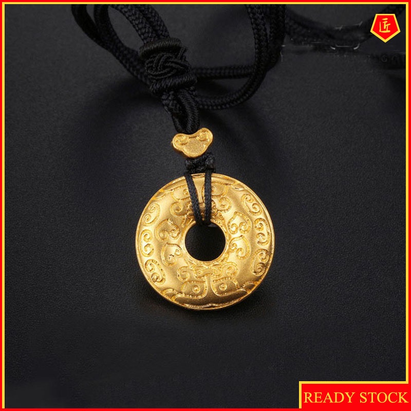 [Ready Stock]Golden Wishes Gluttonous Safety Buckle Pendant
