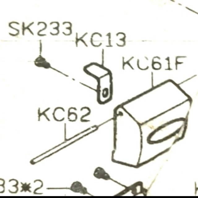 KC13 Plat Tutup Muka - Mesin Jahit Obras 747