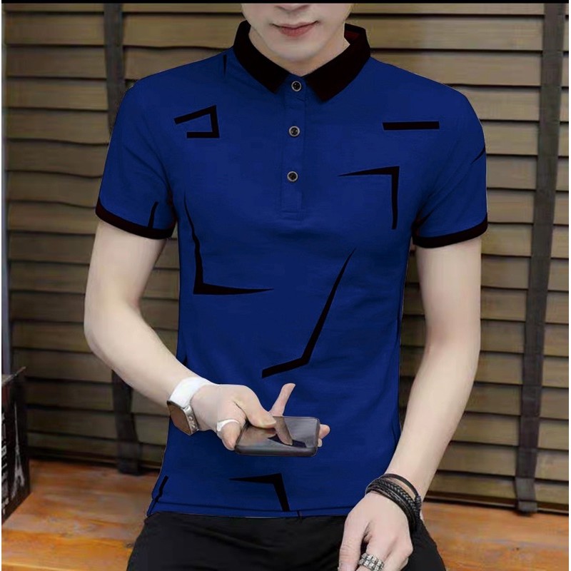 BAJU KAOS POLO PRIA COWOK LENGAN PENDEK KRISS MOTIF PREMIUM FASHION