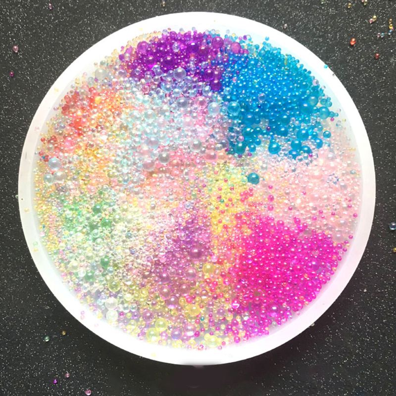 SIY  12 Pcs/set DIY Crystal Epoxy Filler Color Bubbles UV Resin Glue Imitation Blister Bubble Beads Filling Material