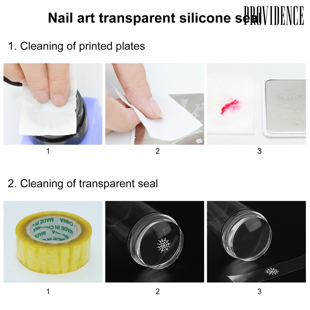 Providence 1 Set Dust-proof Nail Seal Practical Plastic Portable Lid Design Finger Nail Art Seal for Home