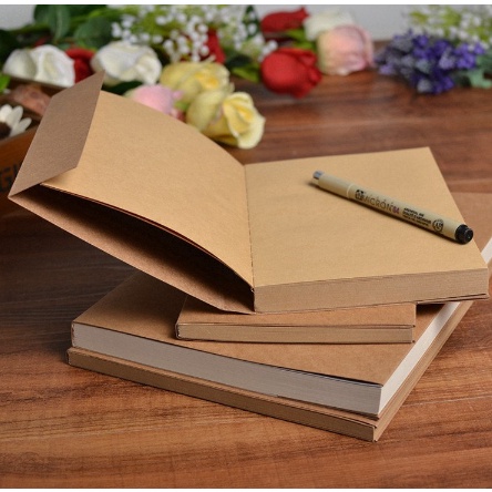 

CREATIVE RETRO KRAFT COVER SKETCHBOOK - BUKU SKETSA