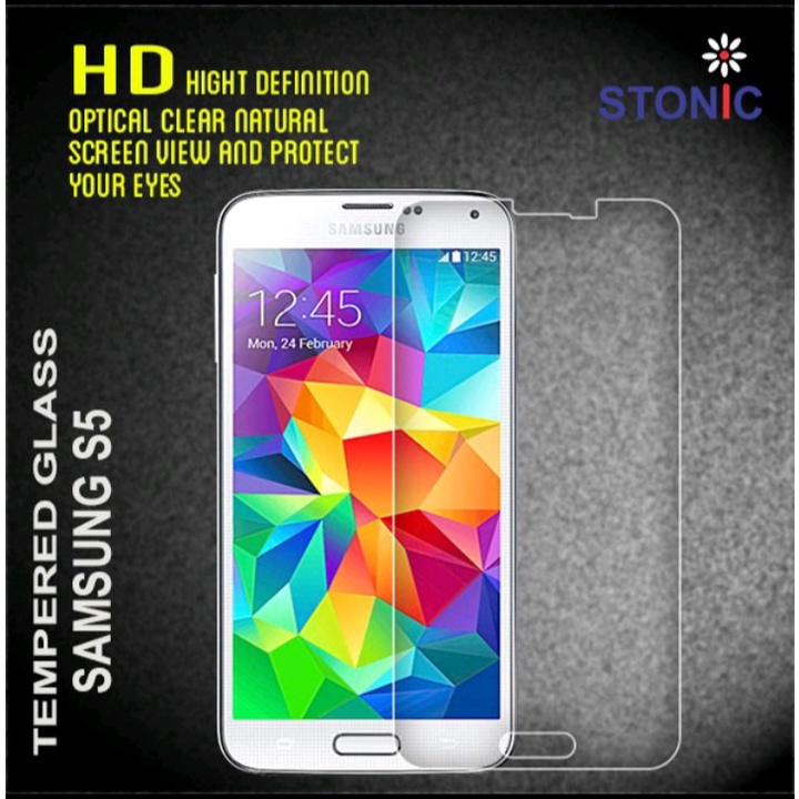 Tempered Glass Protector/Anti Gores Kaca HP/Smartphone Samsung S5 Pelindung Layar Handphone