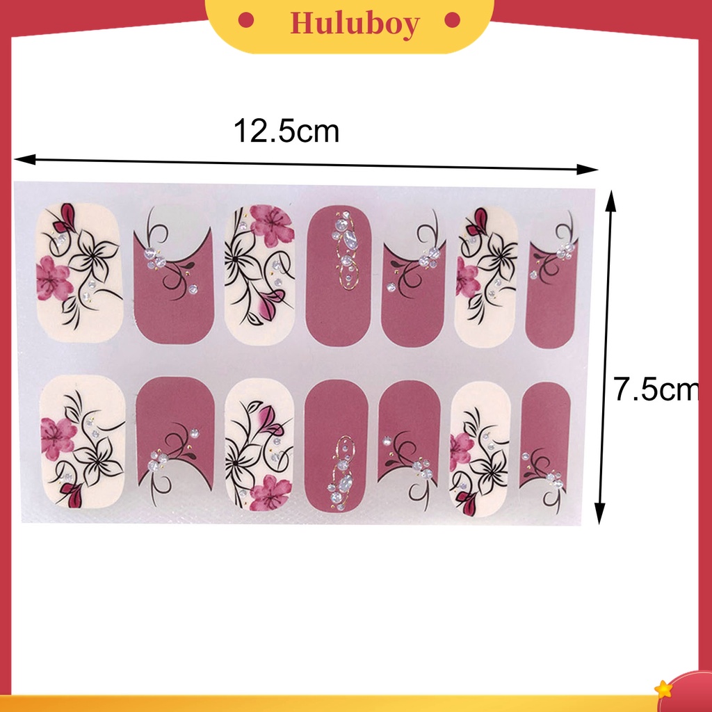 Huluboy Huluboy♡ Patch Stiker Kuku Desain Beragam Untuk Dekorasi Nail Art