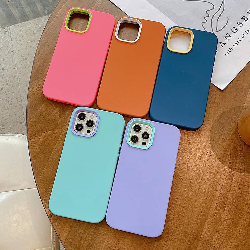 Soft Case Silikon Warna Polos Untuk iPhone 13 12 11 Pro MAX X XS MAX XR SE 2022 2020 7 8 Plus