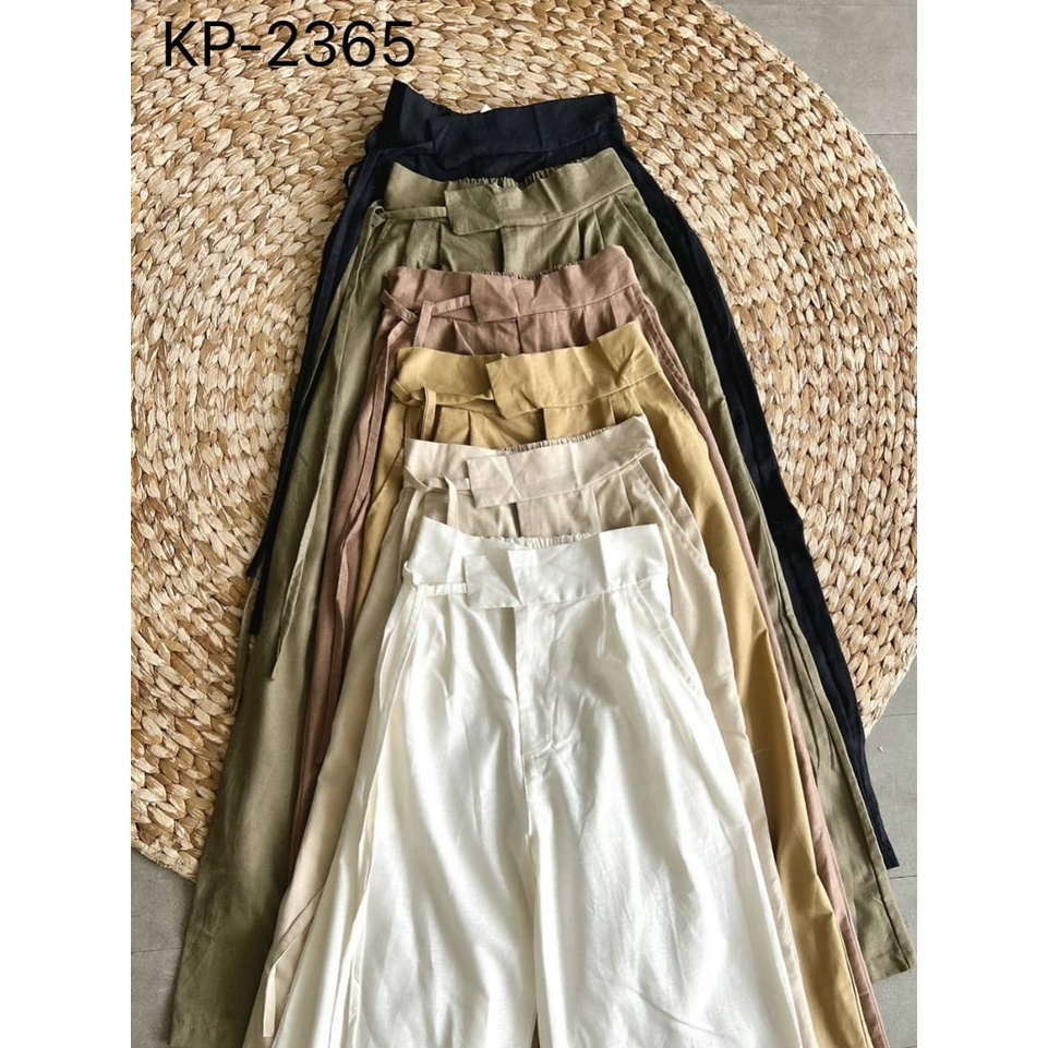 FWR - KULOT TALI / DRAWSTRING CULLOTE LINEN 2365