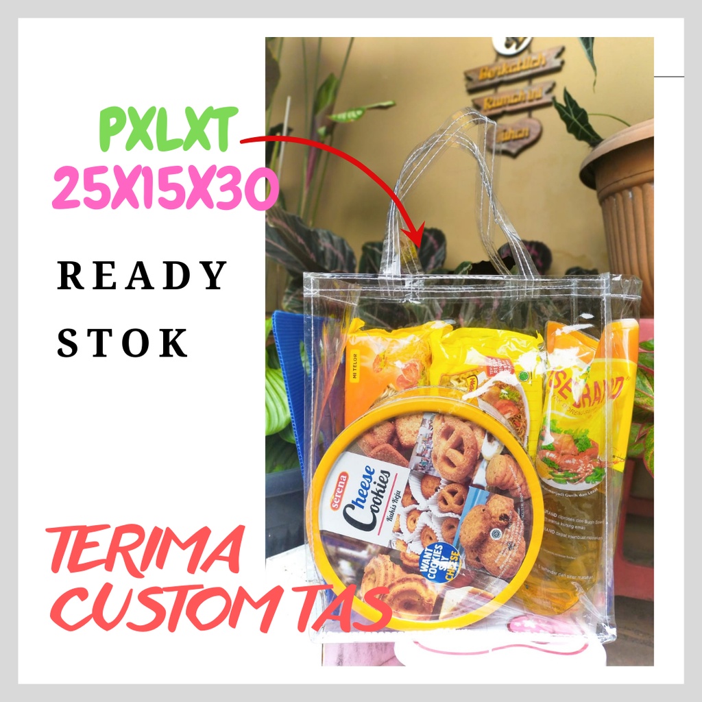 

30x15x30 Tas mika, goodybag, spunbond, tas ulang tahun , tas cosmetik. tas sembako ,Goodie bag transparan , tas kotak bento, sauvernir goodiebag ,transparan plastik Transparan Goodie Bag Ulang Tahun/ tas souvernir, tas lunch box