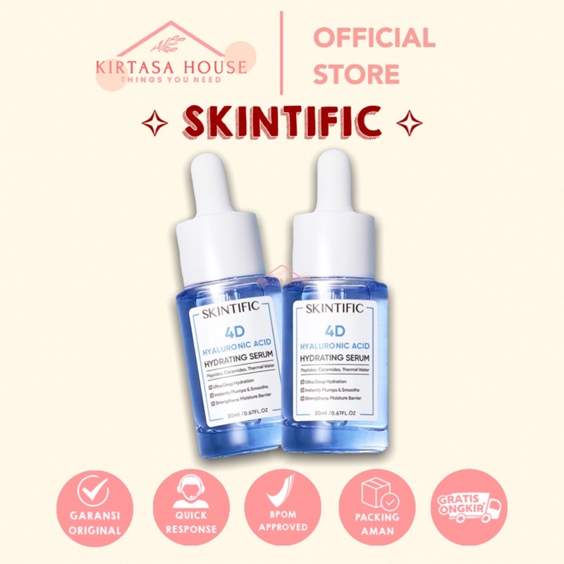 Jual Skintific 4d Hyaluronic Acid Hydrating Serum 20ml Original Bpom Shopee Indonesia 0499