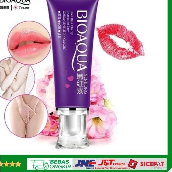 ۞ Pemutih Ketiak Miss V & Pemerah Bibir, Puting KRIM BIOAQUA ASLI ✦