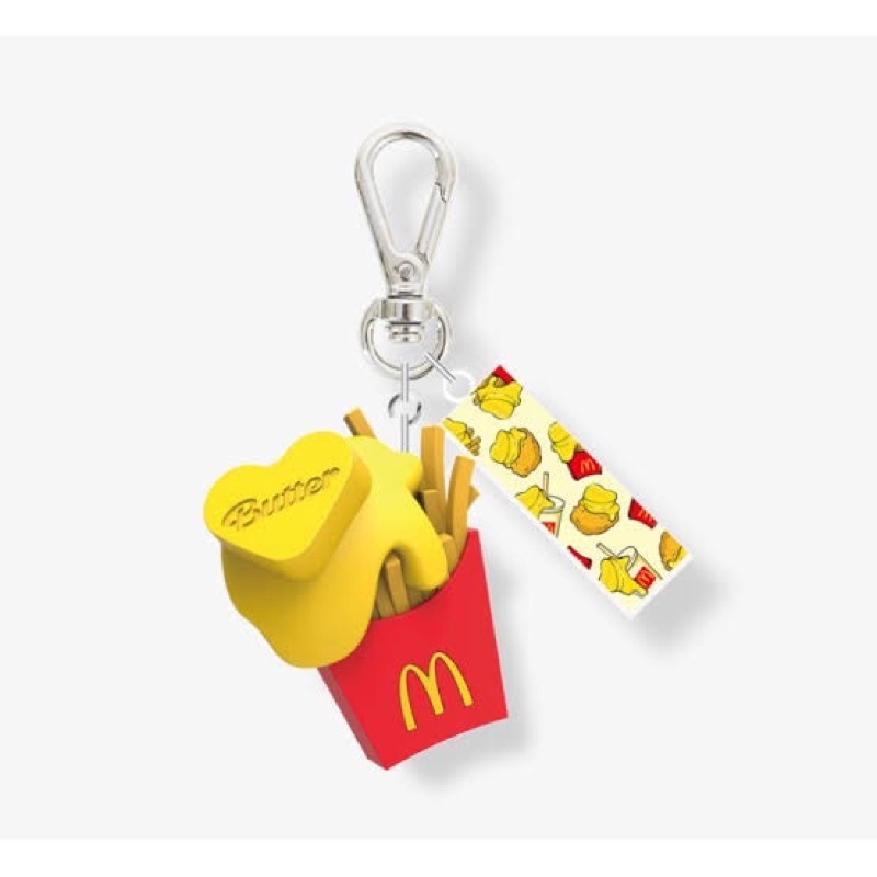 READY STOCK OFFICIAL BTS MERCH MCD KEYRING FRENCH FRIES