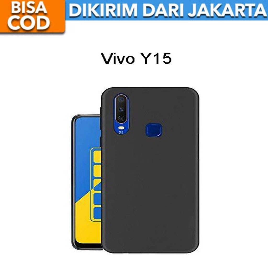 SoftCase Black Matte for Vivo Y15